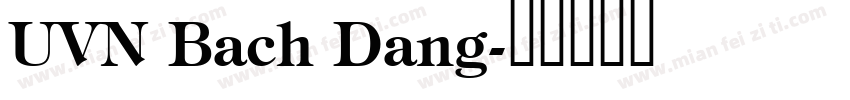 UVN Bach Dang字体转换